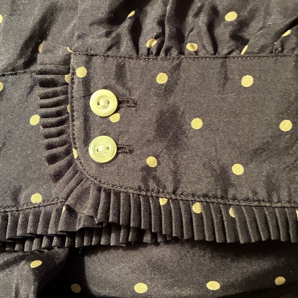 Ralph Lauren Dark Blue Polka Dot Blouse - Picture 6 of 7